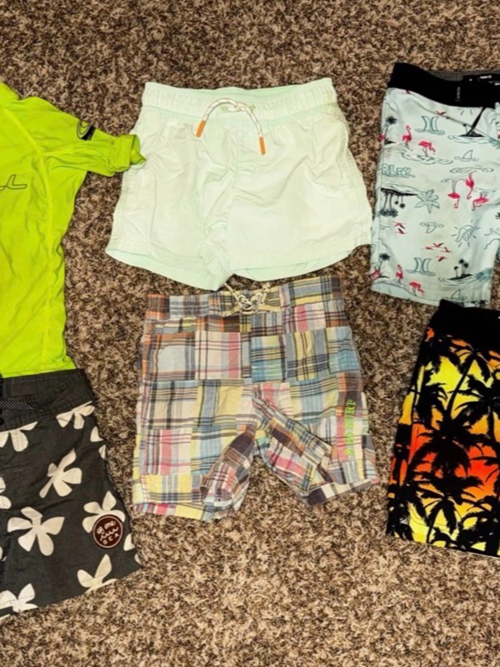 Boys size 6 swim shorts/trunks/board short Hurley, O’Neill, Of One Sea, Art Clas